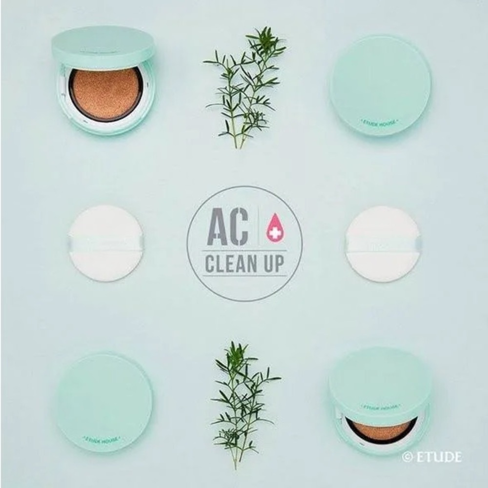 New Etude House AC Clean Up Mild BB Cushion in Honey Beige, a BB cream
